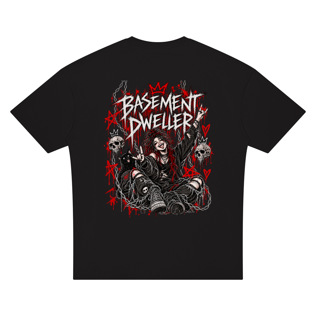 Basement Dweller 2.0 Oversized Drop Shoulder T-Shirt