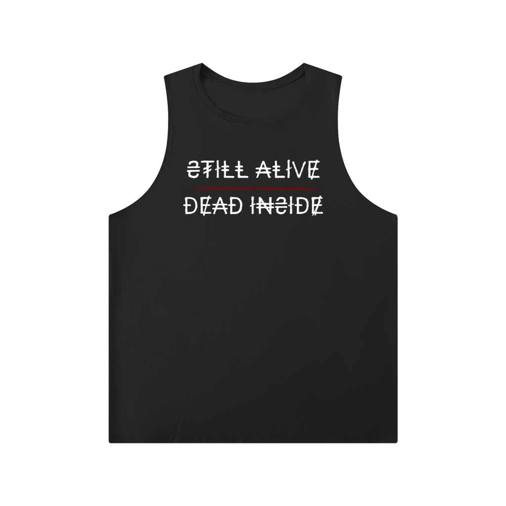 Mens Dead Inside Crewneck Tank Top