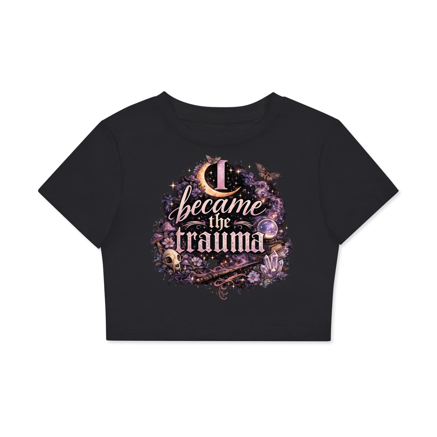 The Trauma Fitted Crop Cotton T-Shirt