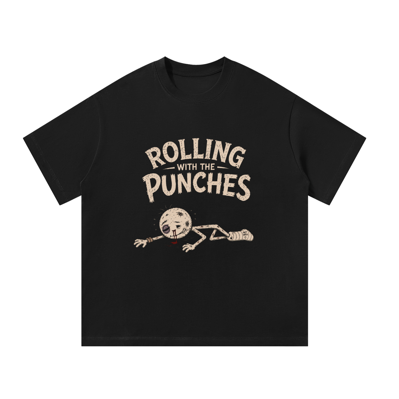 Rolling With The Punches Unisex Oversized T-Shirt