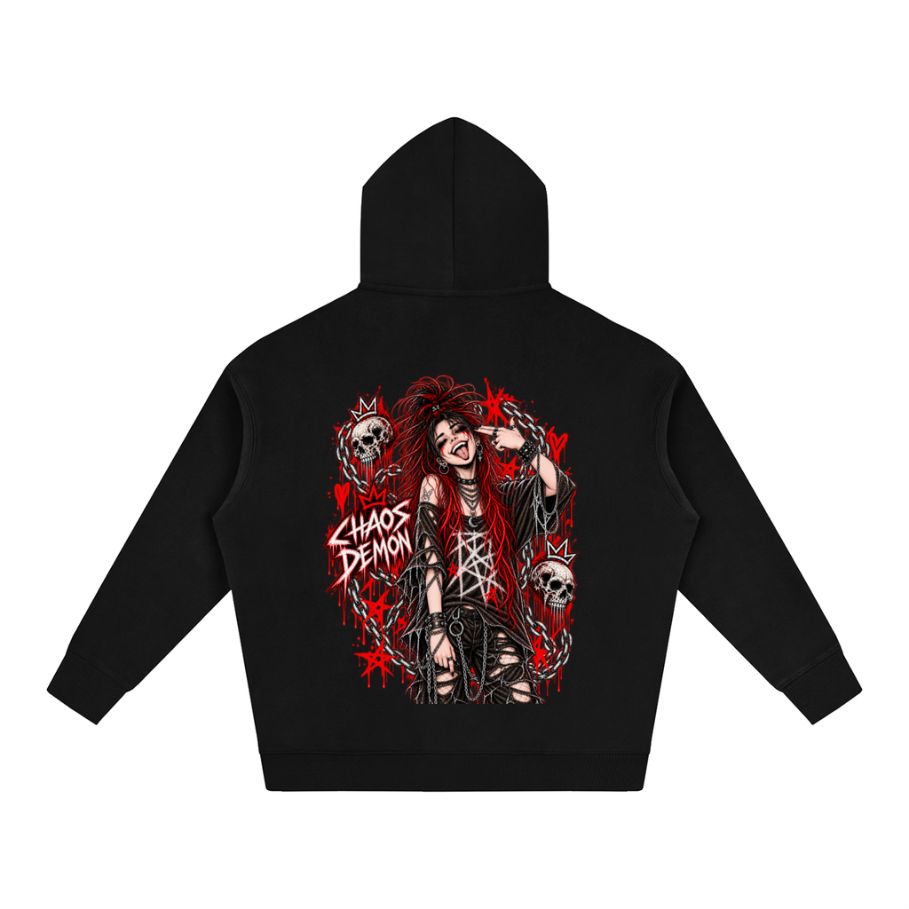 Chaos Demon Oversize Fleeced Hoodie