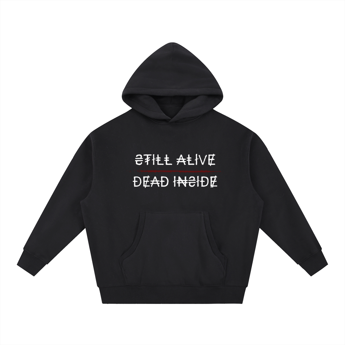 Dead Inside Oversized Fleece Hoodie