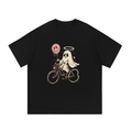 Lonely bike ride Cotton T-Shirt
