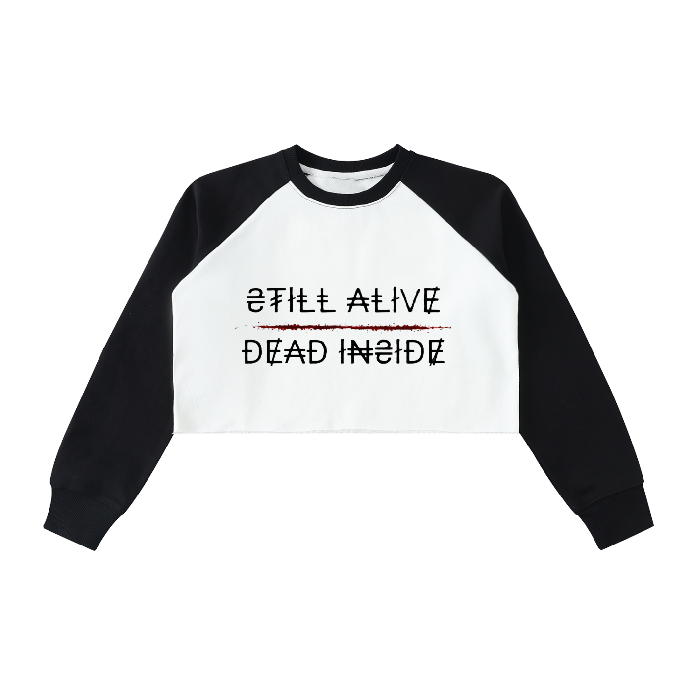 Dead Inside Crop Sweatshirt