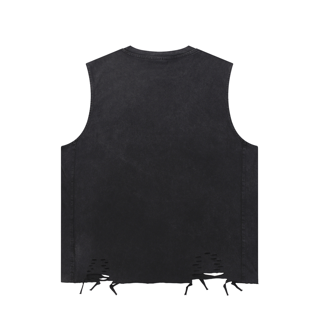 Dead Inside Raw-Hem Tank Top