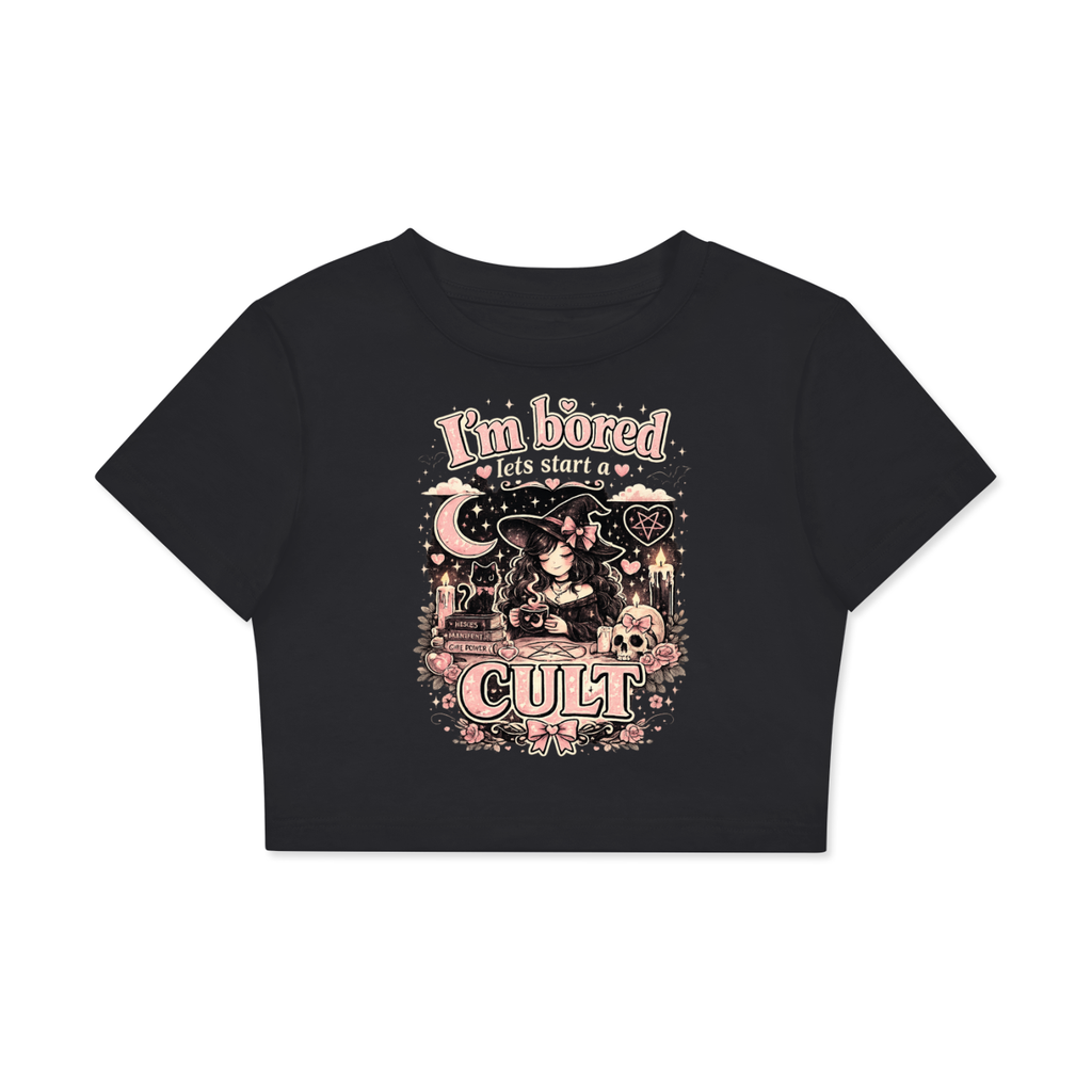 Cult Fitted Crop Cotton T-Shirt