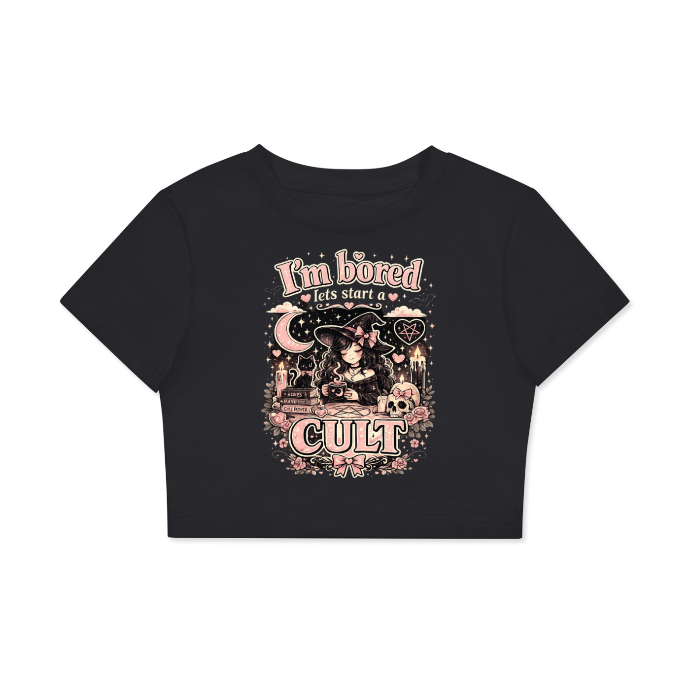 Cult Fitted Crop Cotton T-Shirt